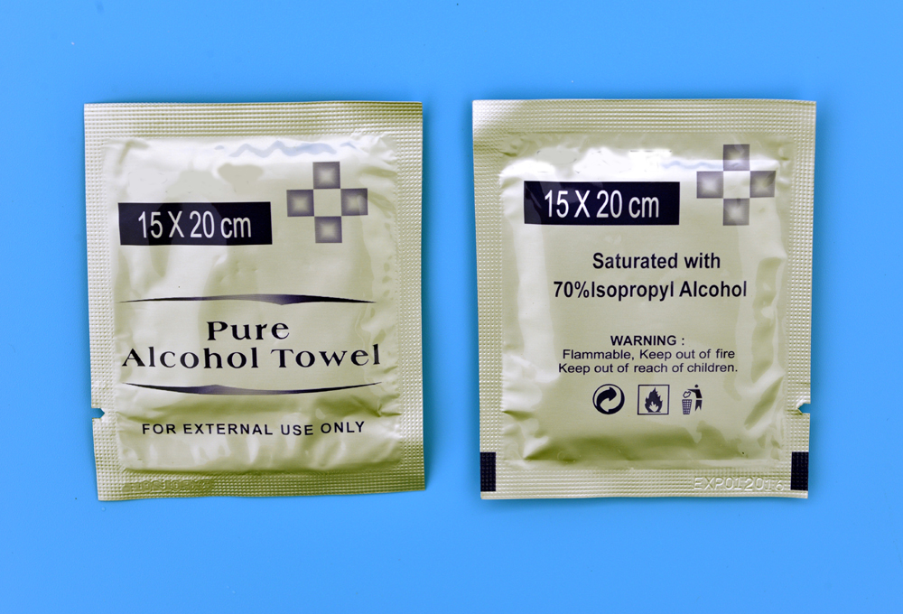 IPA alcohol wet cleaning wipes