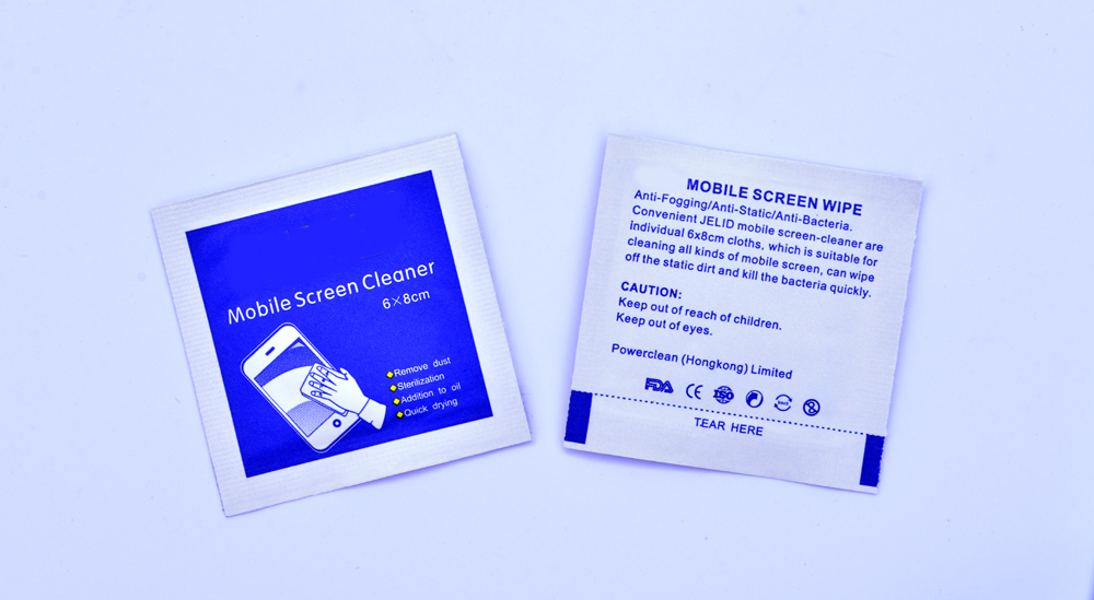 Electronic devices screen cleaning wet wipes