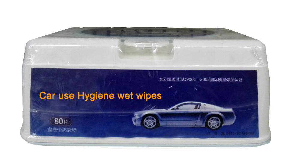 Disinfectant moist wipes for car and auto use 