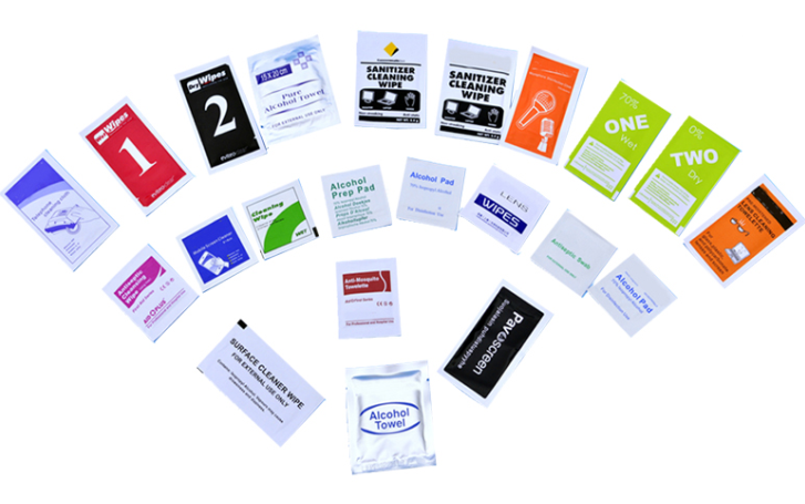 Private label service for the Individually wrapped wipes
