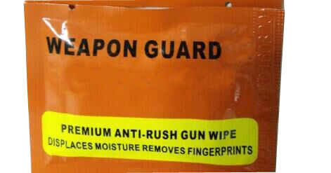 Anti rush gun wet wipe