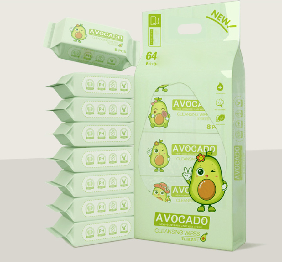 mini pack avocado makeup remover wet wipes