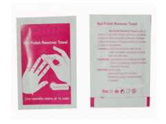 Nail polish remover cleaning wet wipes