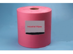 Red multi use  Degreasing Nonwoven Roll Wipes