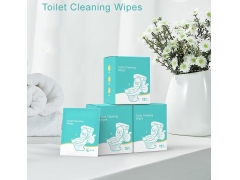 Toilet scrubbing disinfecting wipes