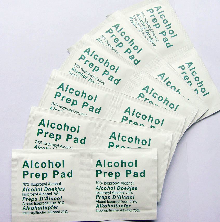 The 70% Alcohol Prep Pads 6x6cm