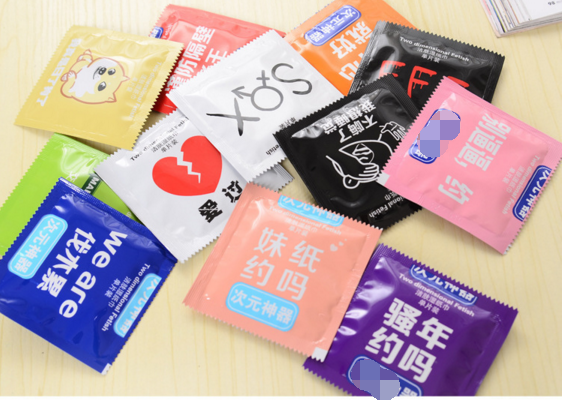 condom creative wet tissue