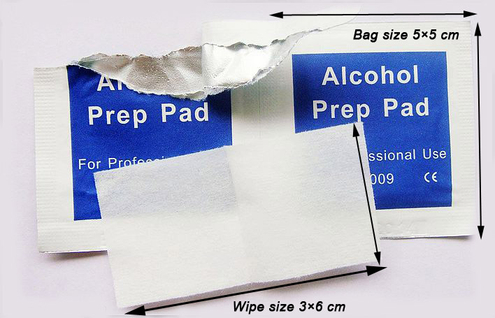 medical alcohol skin prep pads wipe