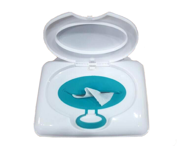 Wet wipes box with silicone seal