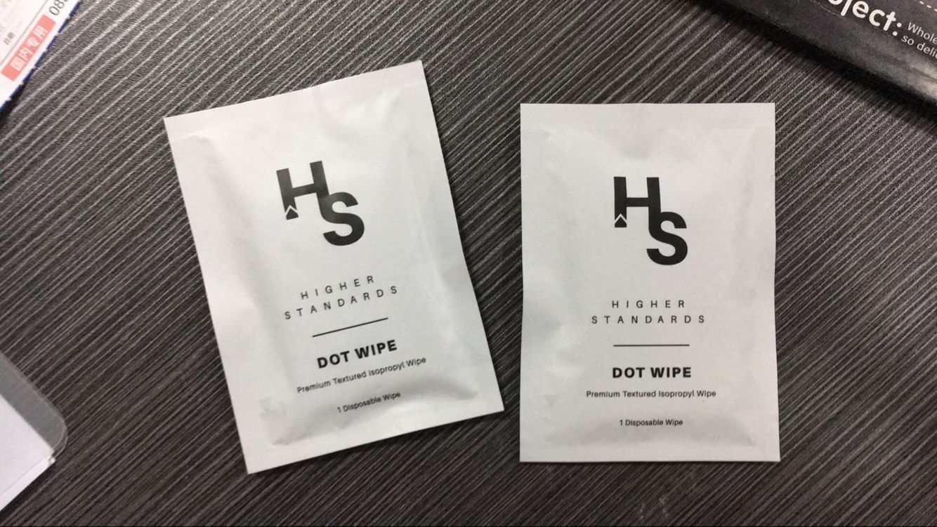 single pack airline wipes