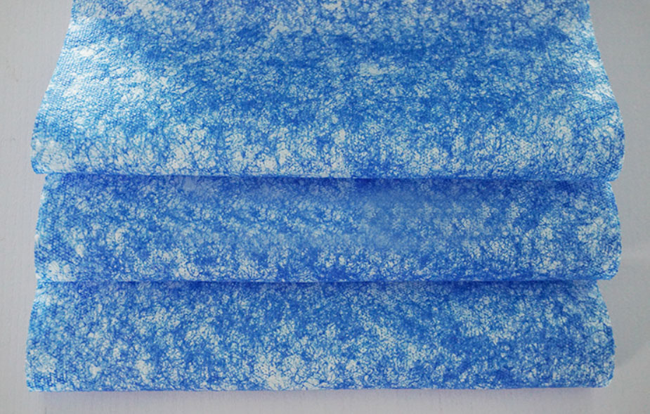 Blue textured fabric