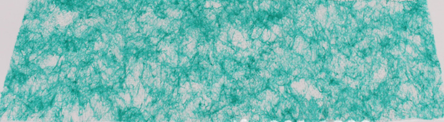 Green textured fabric