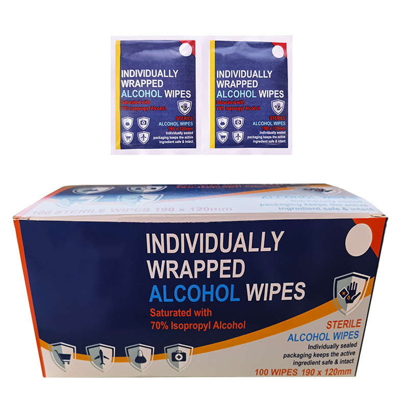 Custom brand medical alcohol wipe