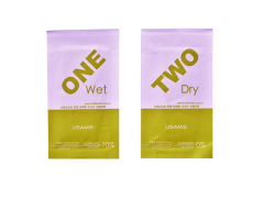 Dry and wet double packed cleaning wipes
