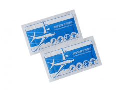 Airline cleaning wet tissue