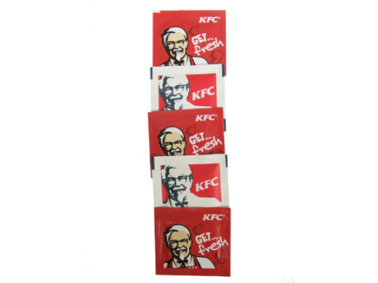 KFC Restaurant catering Moist wipes