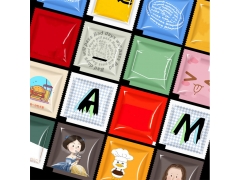 Individually Square Creative mini wet wipes