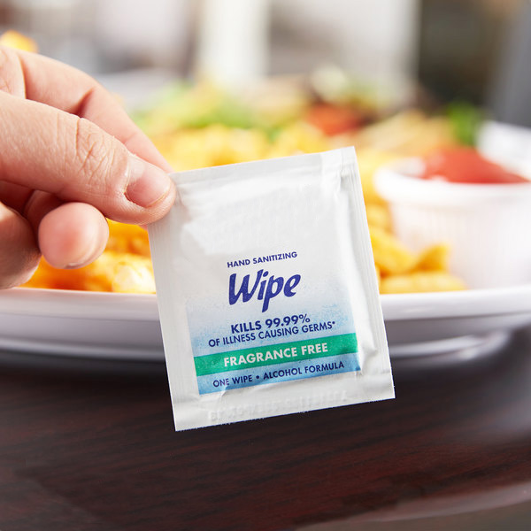 Customized brand print for Individually wrapped wipes